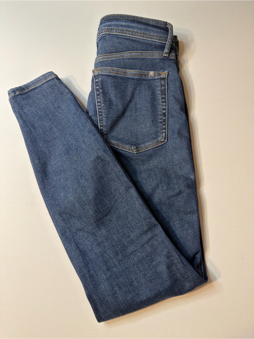 EUC Women's Everlane Dark Blue Denim Jeans Size 27Reg/28" Inseam  (E4)